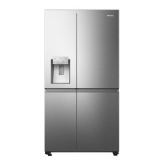 Hisense Ψυγείο Ντουλάπα 632lt NoFrost Υ179xΠ91xΒ73εκ. Inox RS818N4TIE